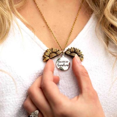 Sunflower "You Are My Sunshine" Necklace Sunflower "You Are My Sunshine" Necklace