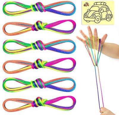 Multisell Products Hub Rainbow Cat Cradle String Game For Kids Interactive Hand String Toy Rainbow Cat Cradle String Game For Kids Interactive Hand String Toy