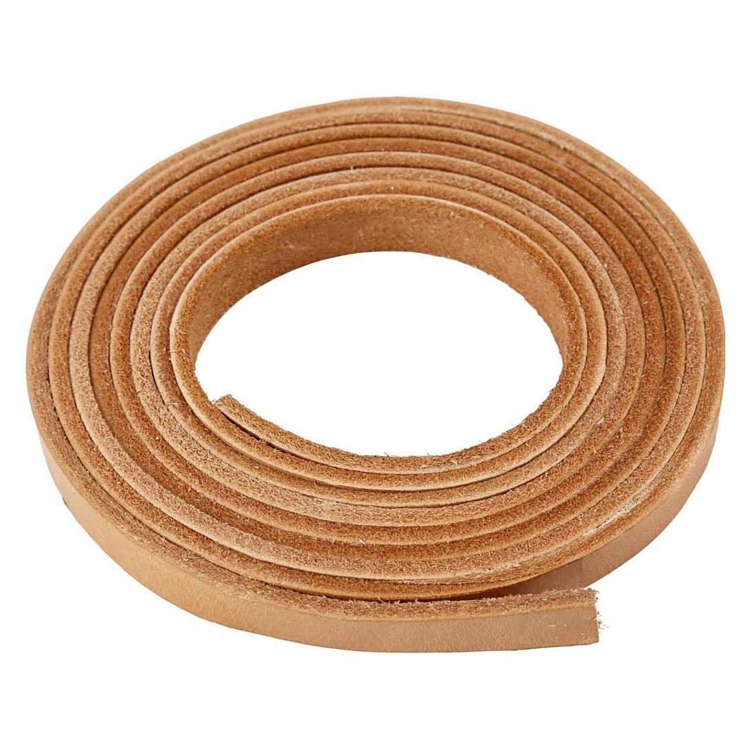 Creativ Company Leather Band, W: 10 mm, Thickness 3 mm, Natural... (5707167546383)