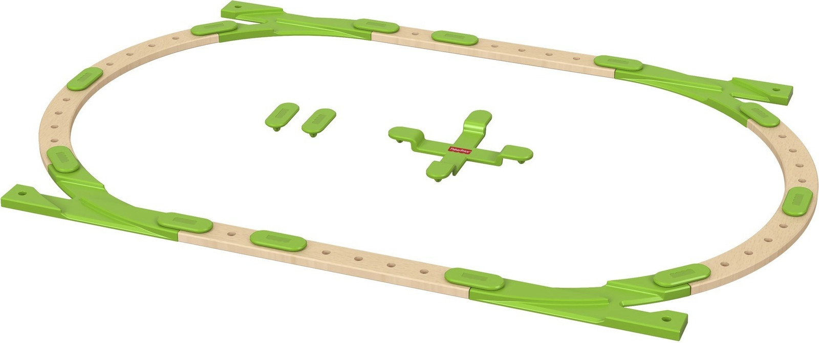 Fisher-Price Wonder Workers Uitbreidingsset met rails, accessoires en constructiespeelgoed
