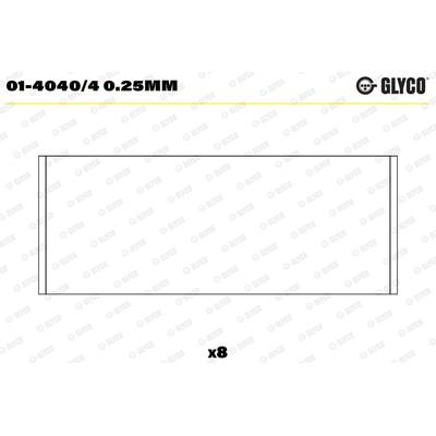 GLYCO Pleuellager 0140404025mm