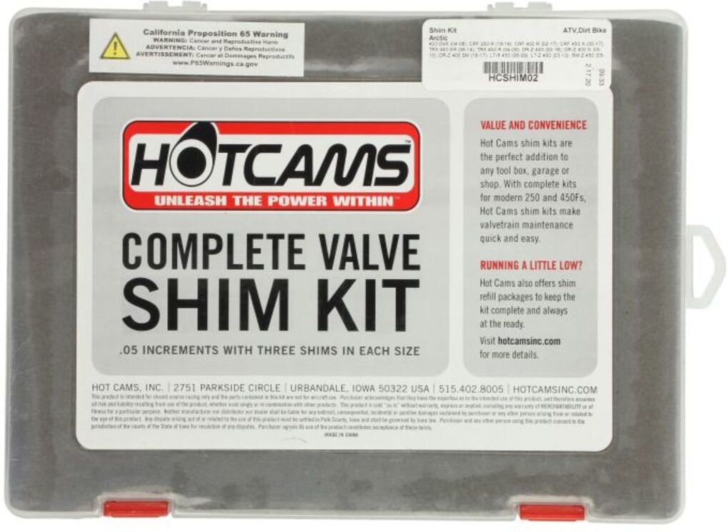Hot Rods Ventile, Ventilplatten 4RIDE HCSHIM02