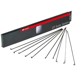 Messerspeichen DT Aerolite 2.0x0.9x256mm Kart.20 St. schwarz, Niro, ohne Nippel