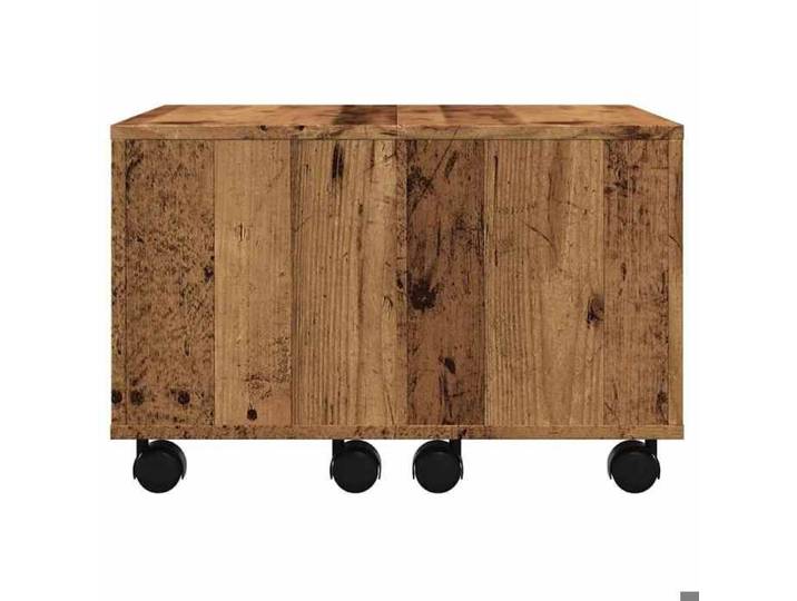 Table basse vieux bois 60x60x38 cm bois d'ingénierie_2 ans garantie_49245