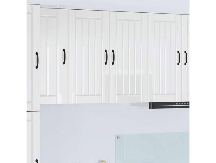Cabinet de cuisine 1 PC Buffet Cuisine vaisselier Blanc brillant 80x31x80 cm A13413