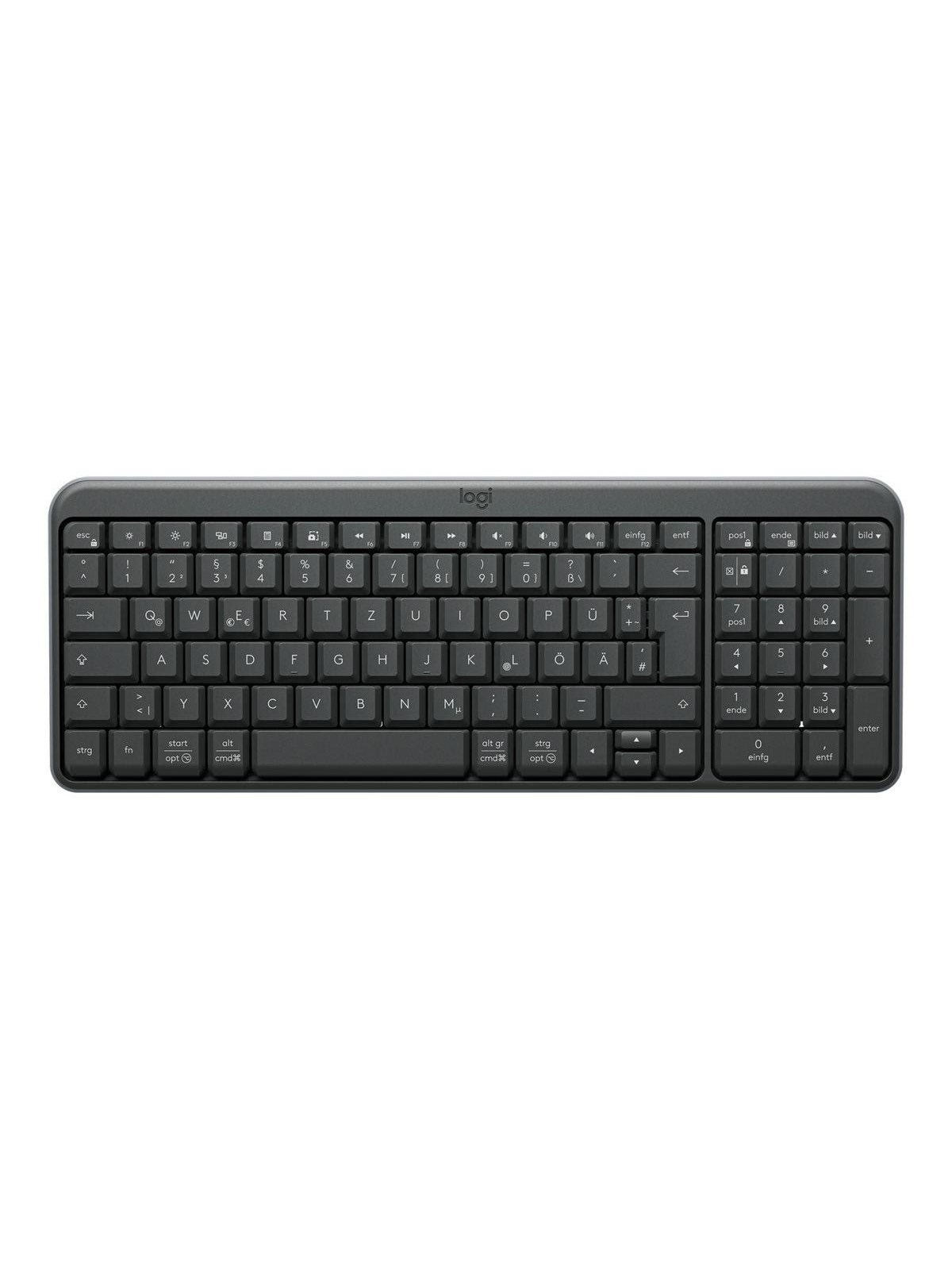 Logitech K250 - keyboard - QWERTZ - German - graphite Input Device - Tastatur - Deutsch - Schwarz