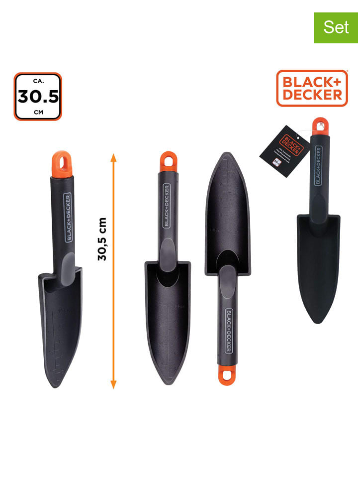 Black & Decker 2er-Set: Pflanzschaufeln in Schwarz - (H)30,5 cm - onesize
