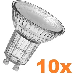10er Vorteilspack Ledvance GU10 PAR16 LED Spot 36° 2,6W wie 35W 2700K warmweißes Licht