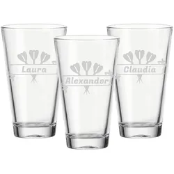 Trinkglas CIAO 300 ml Dartpfeile 3er Set