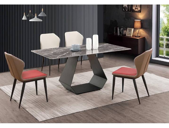 Xlmoebel Esstisch Neuer Design-Esstisch aus Marmor für das Esszimmer, Maße 180x90 (1-St., Esstisch), Hergestellt in Europa