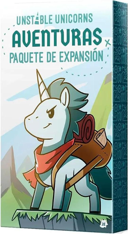 TeeTurtle Unstable Unicorns Aventuras TEEUU06ES: Spaanse uitbreiding van het bordspel door Asmodee