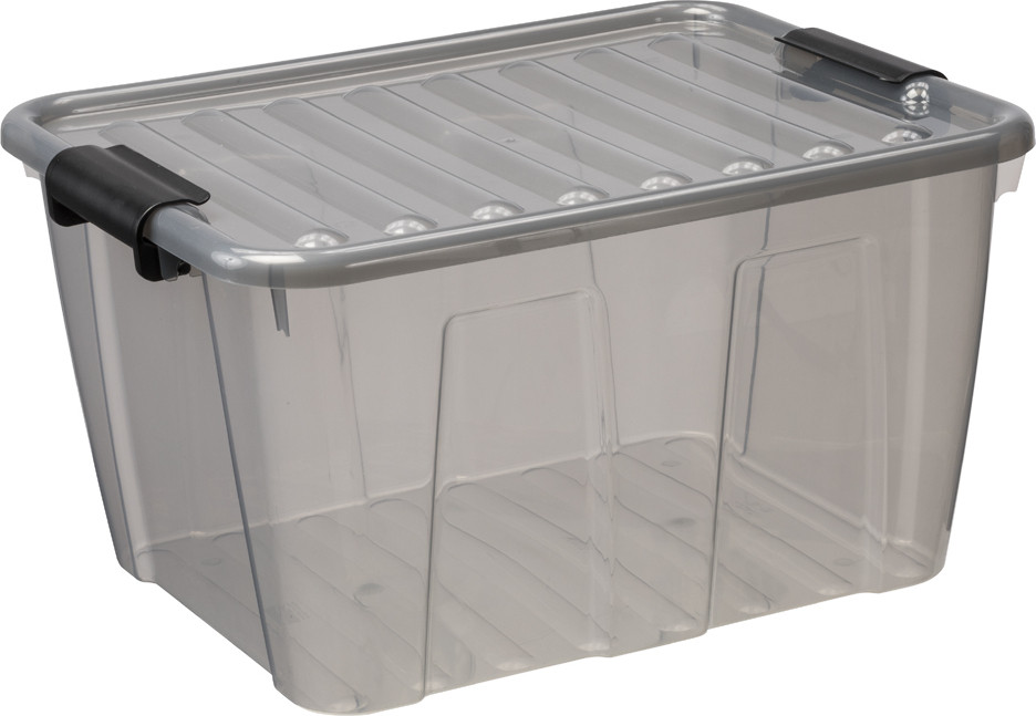 Plast Team Home Box opbergbox grijs 30 liter