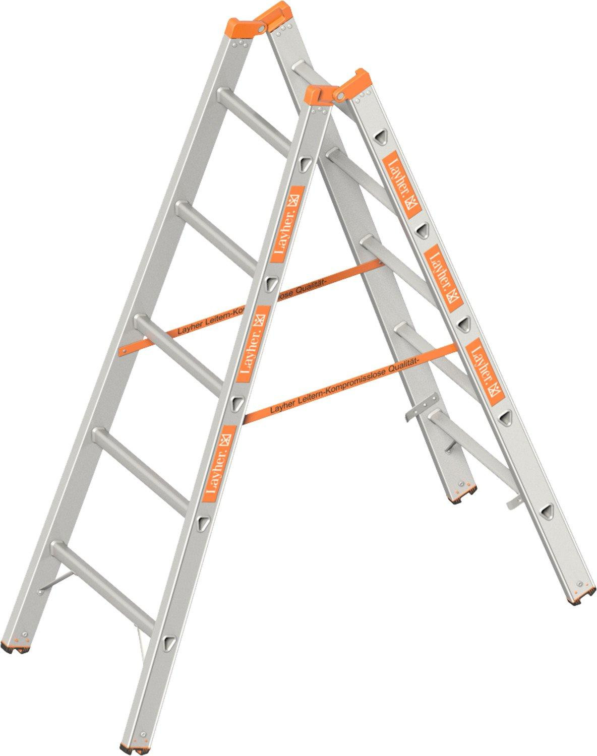 Layher Topic 1039 steigertrap met 2x5 sporten