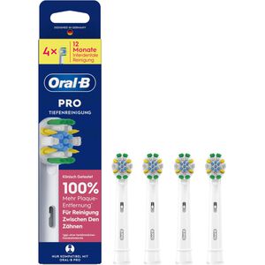 Oral-B Aufsteckbürsten Pro Tiefenreinigung, weiß, 4 Stück
