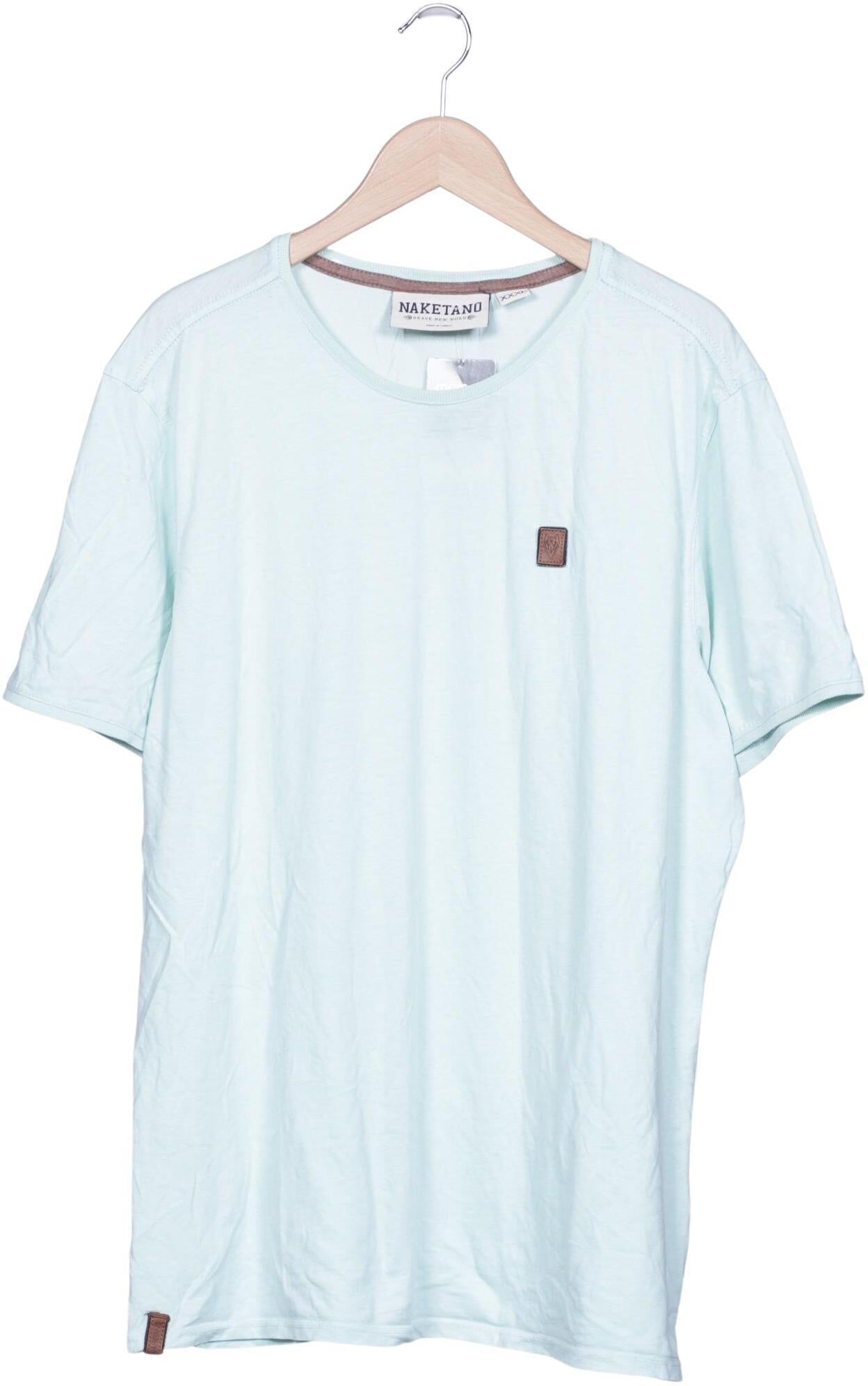 Naketano Herren T-Shirt, Hellblau, Gr. 3Xl, Synthetik / Baumwolle - Second Hand