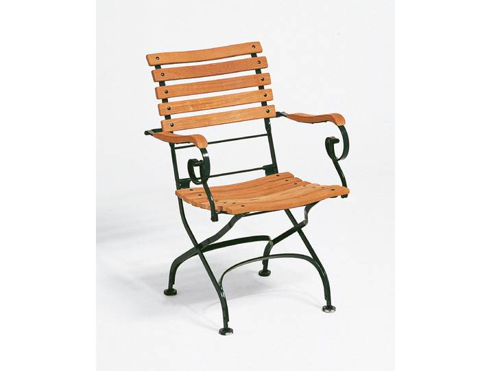 Weishäupl Classic Sessel Teak Latten geschwungen/Band-und