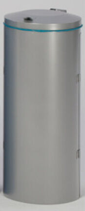 VAR Armoire compacte double porte argentée (1087)