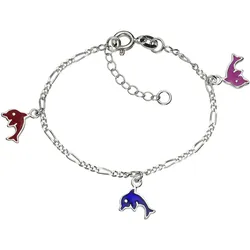 Zeeme for Kids Armband 925 Sterling Silber Delfine