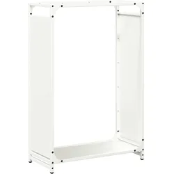 vidaXL Brennholzregal Weiß 60x28x90 cm Kaltgewalzter Stahl