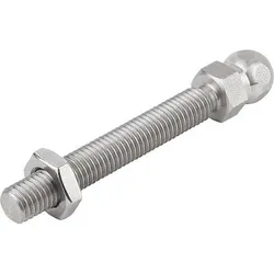 GEWINDESPINDEL FÜR GELENKFÜßE M08X40, EDELSTAHL