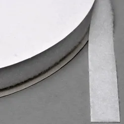 Klettband zum Nähen, Flausch (Rolle mit 25 m) 20 mm | weiß, Nylon, Polyester
