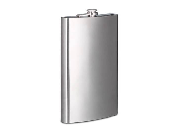 Relaxdays 2x Flachmann XXL 1,8l aus Edelstahl