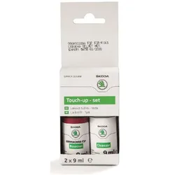 Skoda Lackstift-Set Velvet-Rot Metallic (9 ml Lack / 9 ml Klarlack) Farbcode K1K