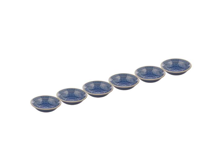 Schale SUMATRA 6er-Set Ø 14cm Blau/Blau