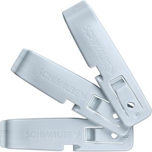 Schwalbe Reifenheber 1847.01, aus Kunststoff, 3 Stück, für Fahrrad & E-Scooter, mit Klemmfunktion und SV Schlüssel