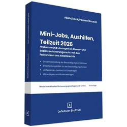Mini-Jobs, Aushilfen, Teilzeit 2026, Fachbücher von Wolfgang Deck, Rainer Rausch, Thomas Pauken, Andreas Abels