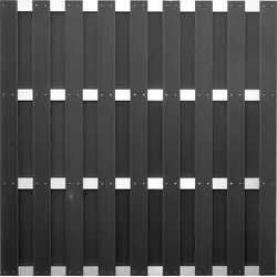T&J ELDENA WPC/ALU Sichtschutzzaun 1800 x 1800 mm Anthrazit