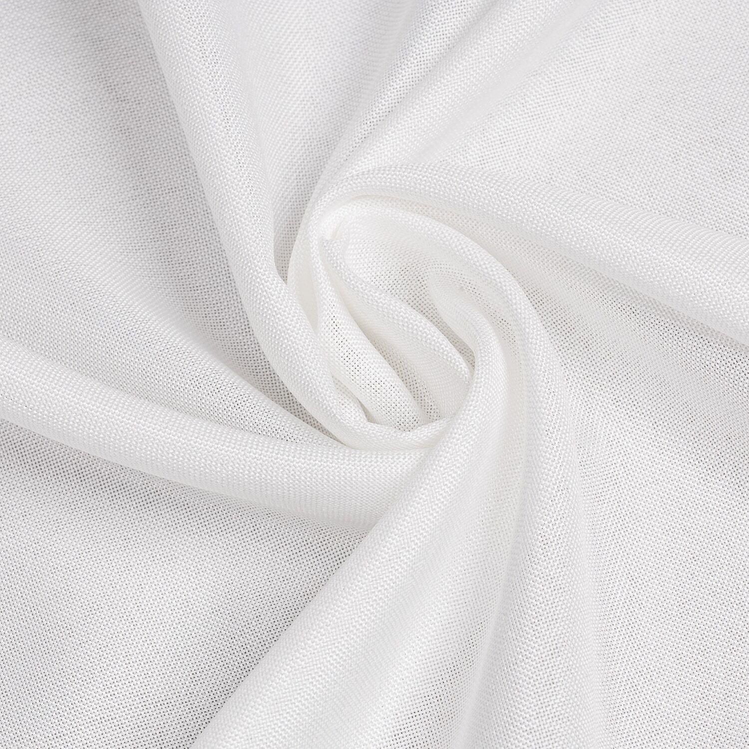 Gardine "Fatima, 1 Stück, verdeckte Schlaufen, blickdicht", weiss (sanftes weiß), B:140cm H:245cm, Polyester, HOME LIVING BY GERSTER, Gardinen, Gardine, SB-Schal "Fatima" mit Kombiband sanftes weiß 245cm, verdeckte Schlaufen, 140cm
