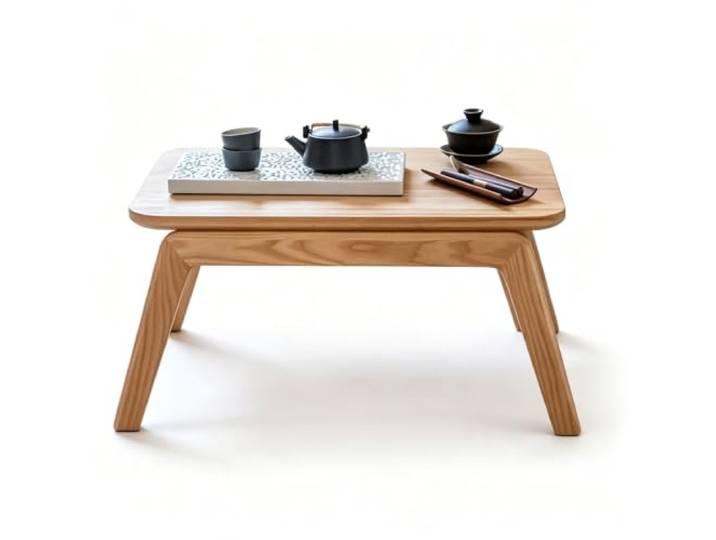Zynqra Bodentisch,Couchtisch,Tatami Teetisch,Beistelltisch,Niedriger Tisch Aus Massivholz,Zum Sitzen auf dem Boden,Heimdekoration,Erkerfenster,Teestube,kleiner Raum