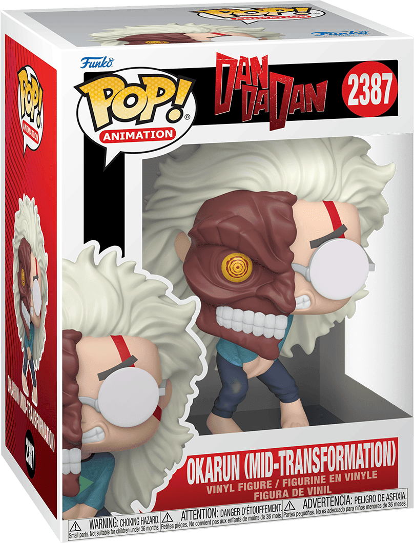 Funko Pop! Animation Dandadan Okarun Vinyl Figure #2100 - 6 in/5 in/4 in Red
