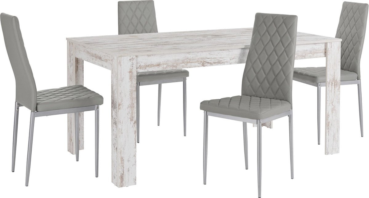 Notio Living Eettafel met stoelen voor volwassenen
