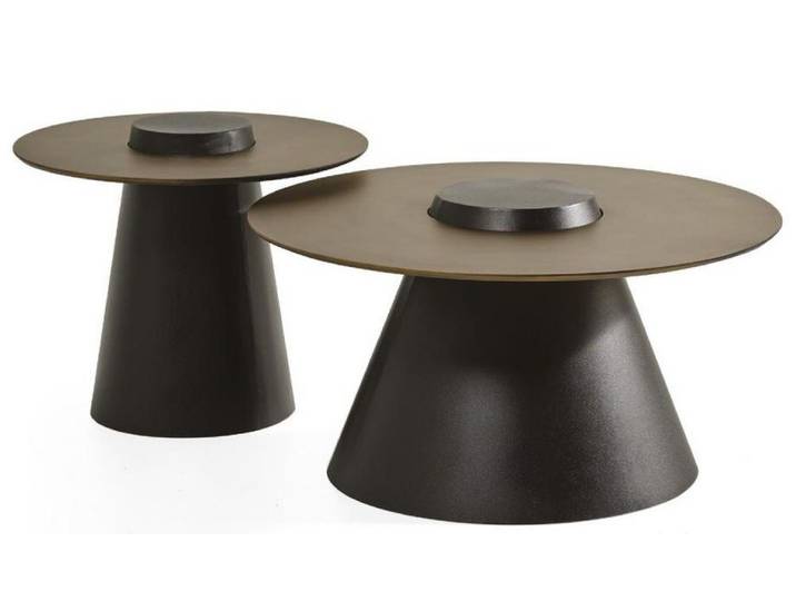 JVmoebel Couchtisch Couchtische Modern Wohnzimmer Rund Schwarz Luxus Exklusiv Elegant, Made in Europa