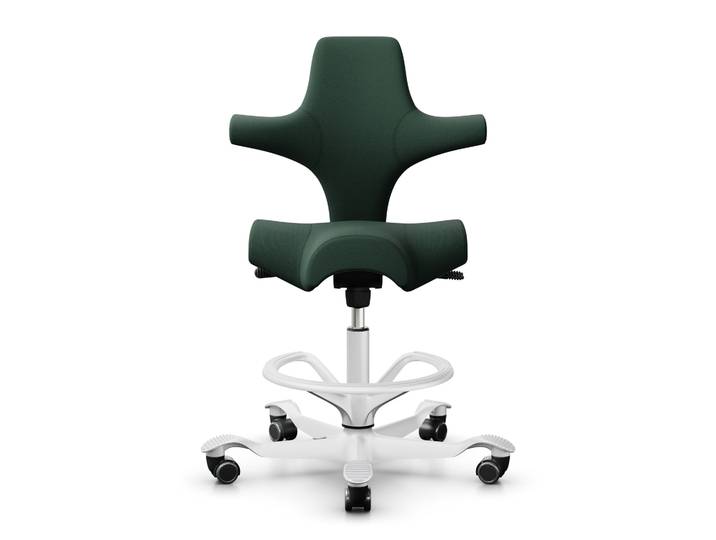 Tresenhocker HAG Capisco 8106, Dunkelgrün/Weiss, Neu, Barhocker - Praktisch & Komfortabel