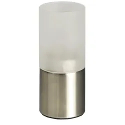 Papstar 8 X Kerzenhalter, Edelstahl Ø 50 mm · 120 mm für Teelichte