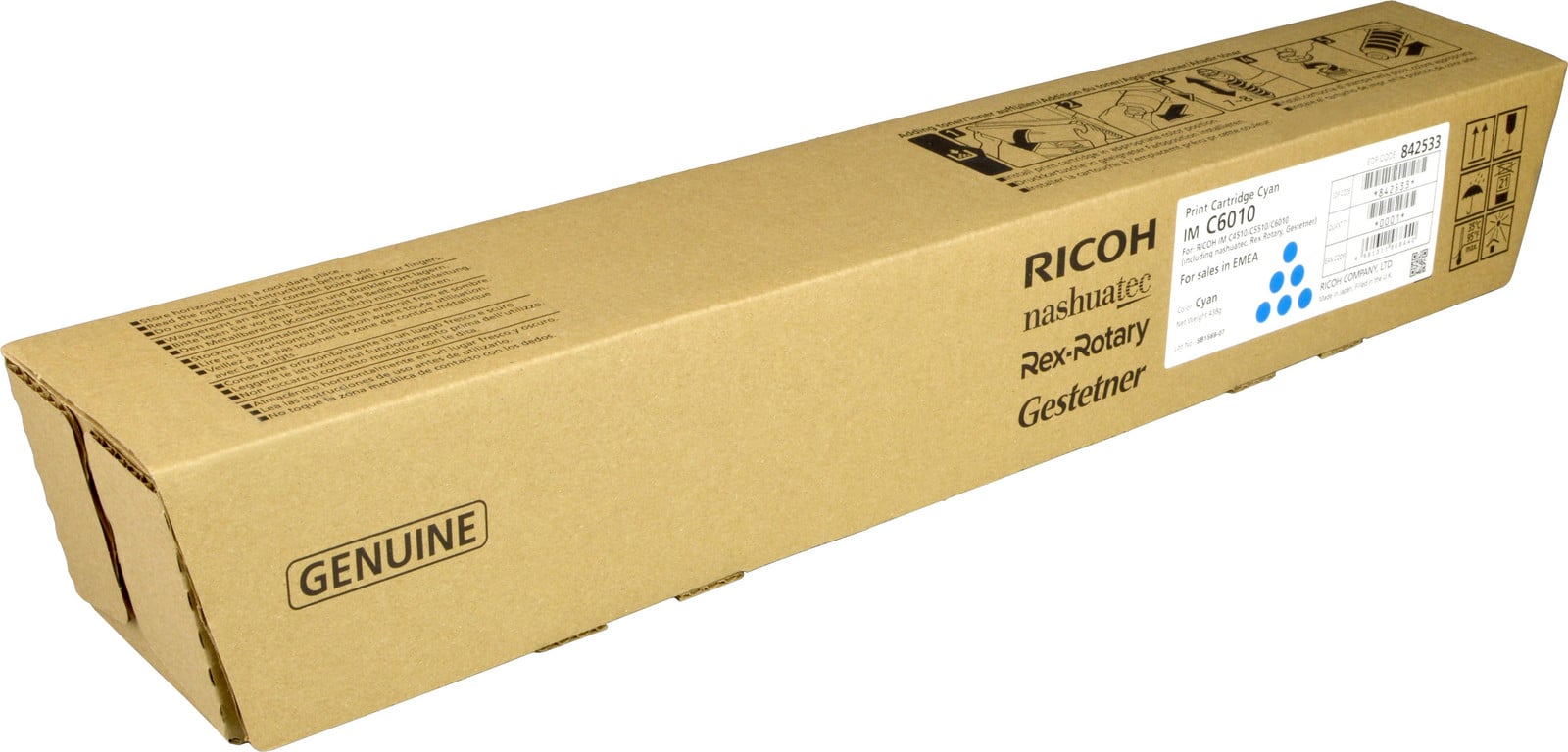 Ricoh tonercartridge 842533 cyaan