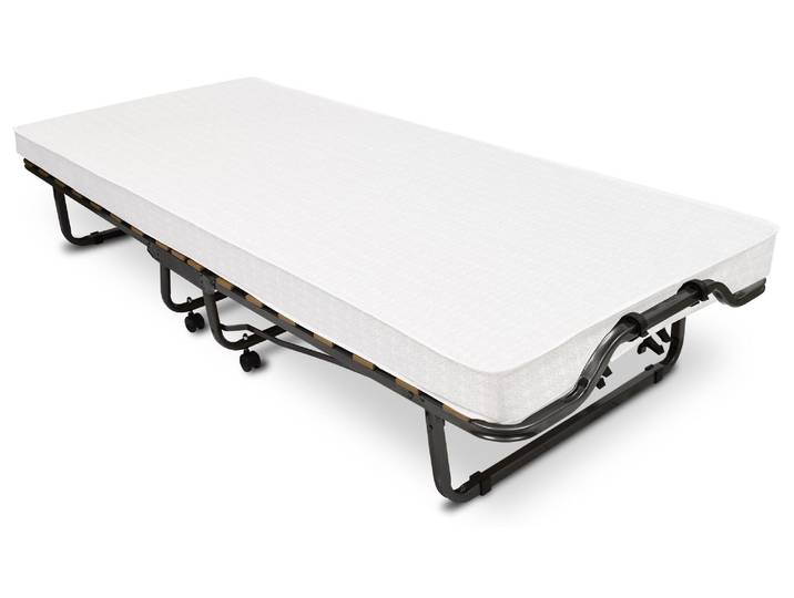 Beautissu Venetia NF Klappbett, 90x200cm, Schwarz, Liegefläche 190cm, Klappliege