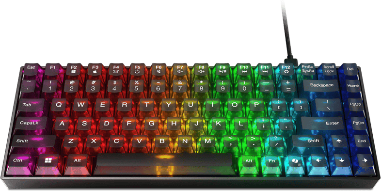Teclado gaming - Lenovo Legion K510 Mini Pro, Teclas iluminadas, Negro