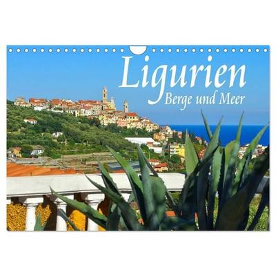 Ligurien - Berge und Meer (Wandkalender 2026 DIN A4 quer), CALVENDO Monatskalender