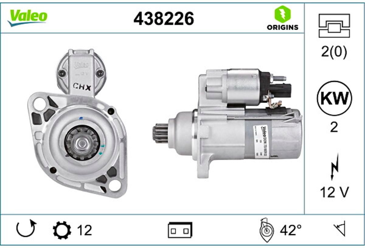 Starter VALEO ORIGINS NEW VALEO 438226