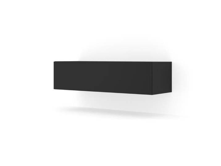 Meuble TV suspendu BINGO 120 cm noir mat