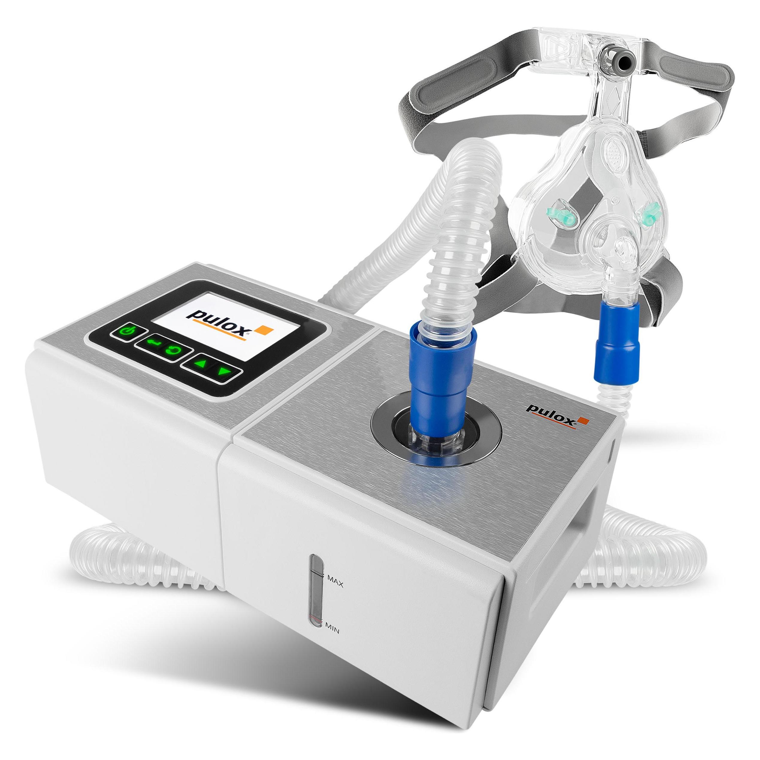 Pulox Auto CPAP Schlafapnoe Therapiegerät mit Gesichtsmaske (43075229)