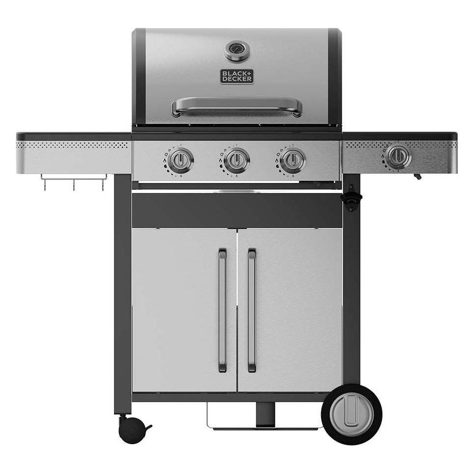 Black+Decker BXOG12950E Gasgrill 3 Brenner + 1 Seitenbrenner (10.80 kW) (BXOG12950E)