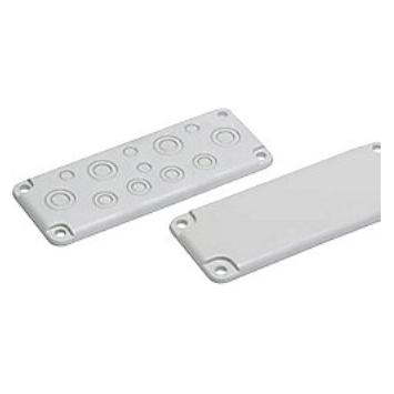 Fibox Blindflange EK polycarbonat str.1 for 190mm kasseside med skruer (2550067)