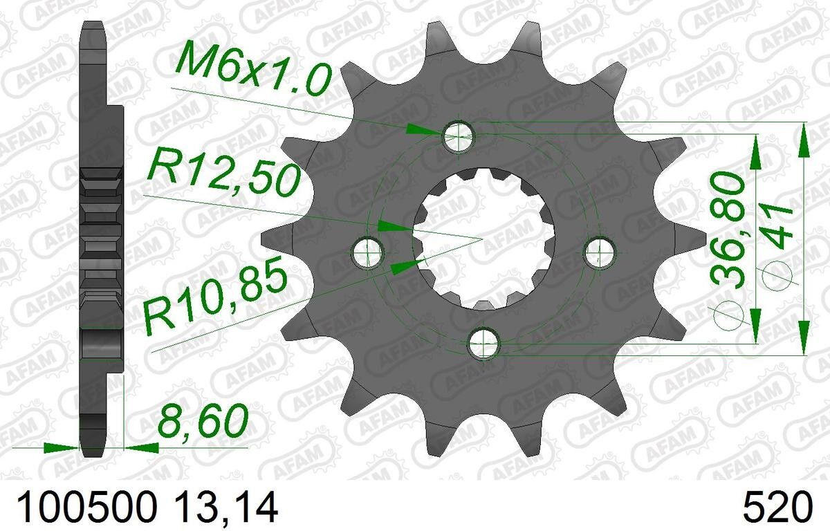 AFAM 100500-13 Chain Pinion