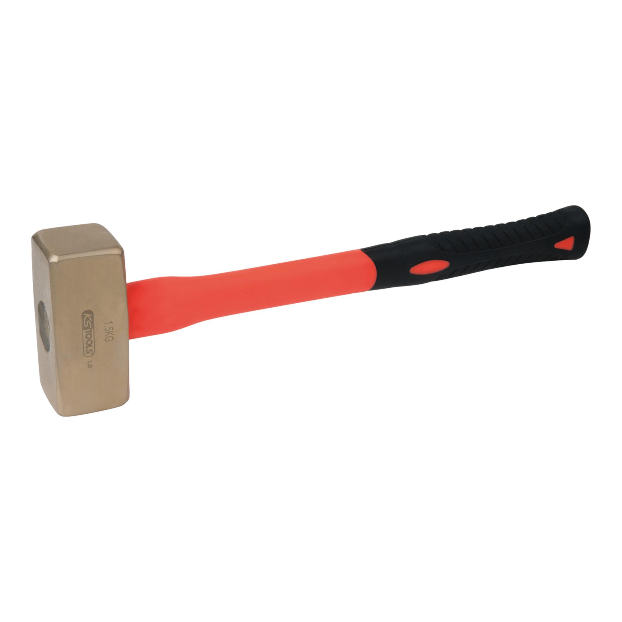 KS Tools BRONZEplus Fäustel 1500 g, mit Fiberglasstiel (963.2063)