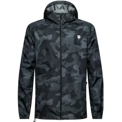 Fox, Herren, Velojacke, Jacket 24 Head Camo Windbreaker, Schwarz, Grau